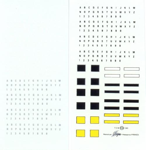 VIRAGES french numberplates 1/43